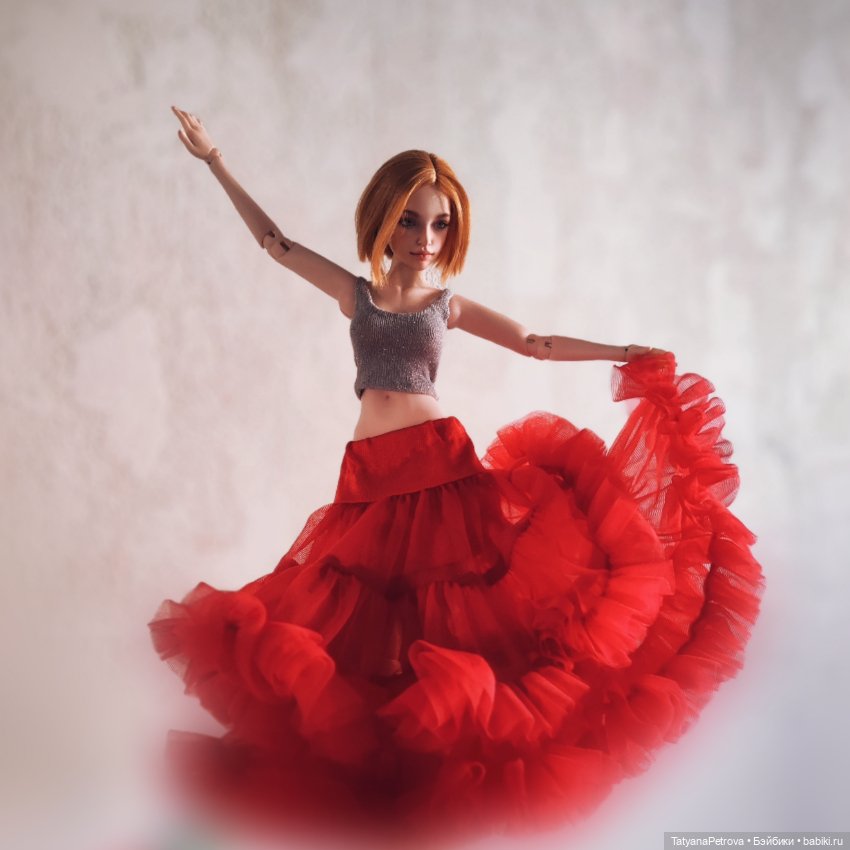 Танец в красной юбке — Куклы Natalia Loseva (Наталья Лосева): авторские BJD (БЖД) (фото 8)