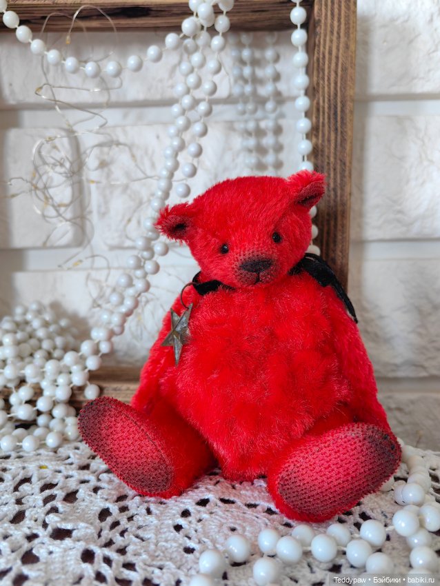 Прекрасный красный♥️🐻 — Авторские мишки Тедди и друзья: фото (фото 2)
