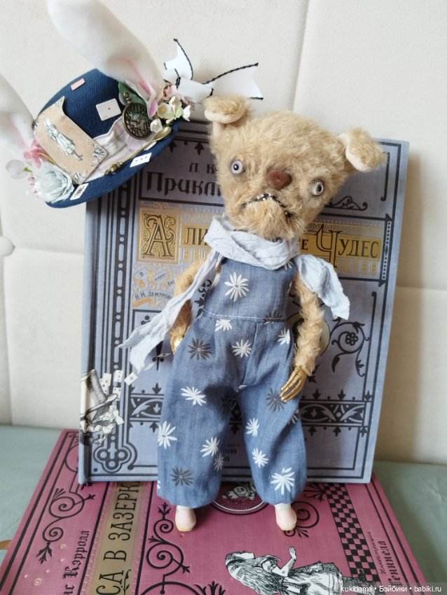 Почти Алиса — Игрушки в смешанной технике (мех и глина): Арт (фото 4)
