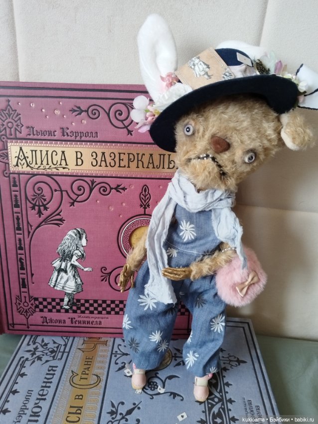 Почти Алиса — Игрушки в смешанной технике (мех и глина): Арт (фото 3)