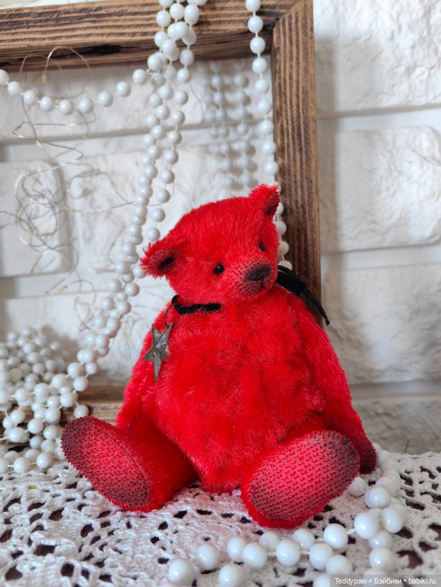 Прекрасный красный♥️🐻 — Авторские мишки Тедди и друзья: фото (фото 3)
