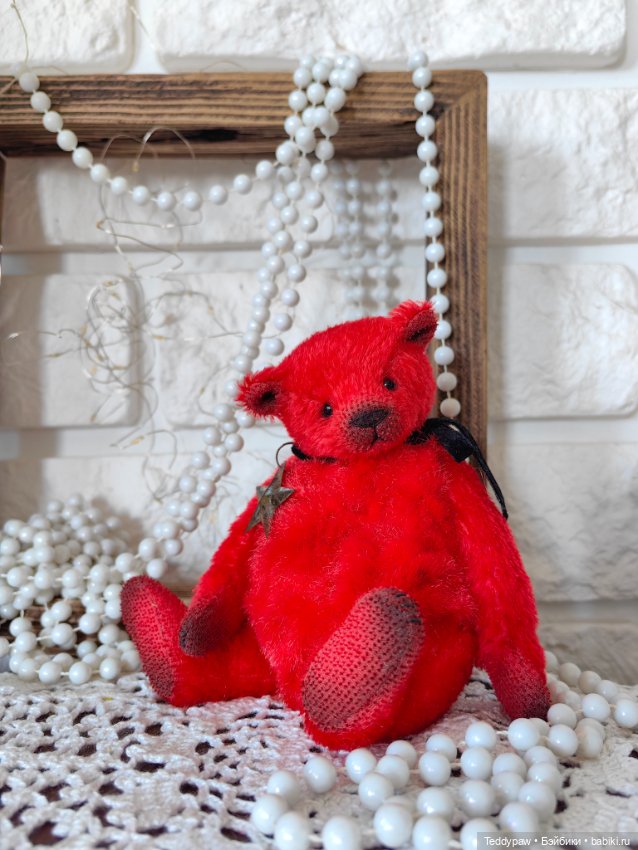Прекрасный красный♥️🐻 — Авторские мишки Тедди и друзья: фото