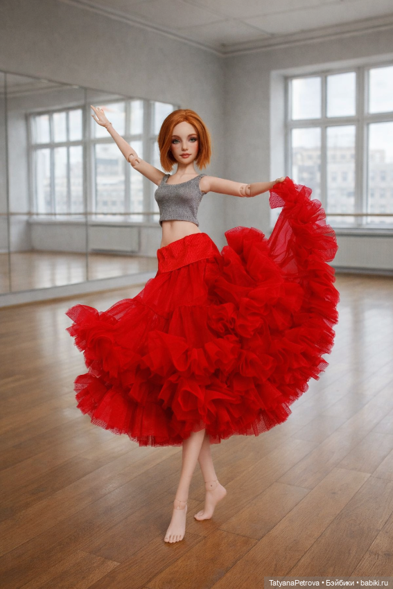 Танец в красной юбке — Куклы Natalia Loseva (Наталья Лосева): авторские BJD (БЖД)