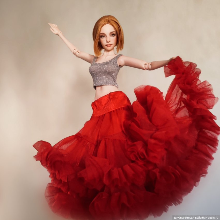 Танец в красной юбке — Куклы Natalia Loseva (Наталья Лосева): авторские BJD (БЖД) (фото 10)