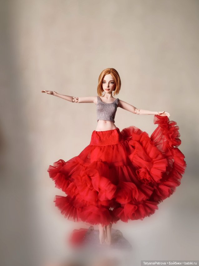 Танец в красной юбке — Куклы Natalia Loseva (Наталья Лосева): авторские BJD (БЖД)