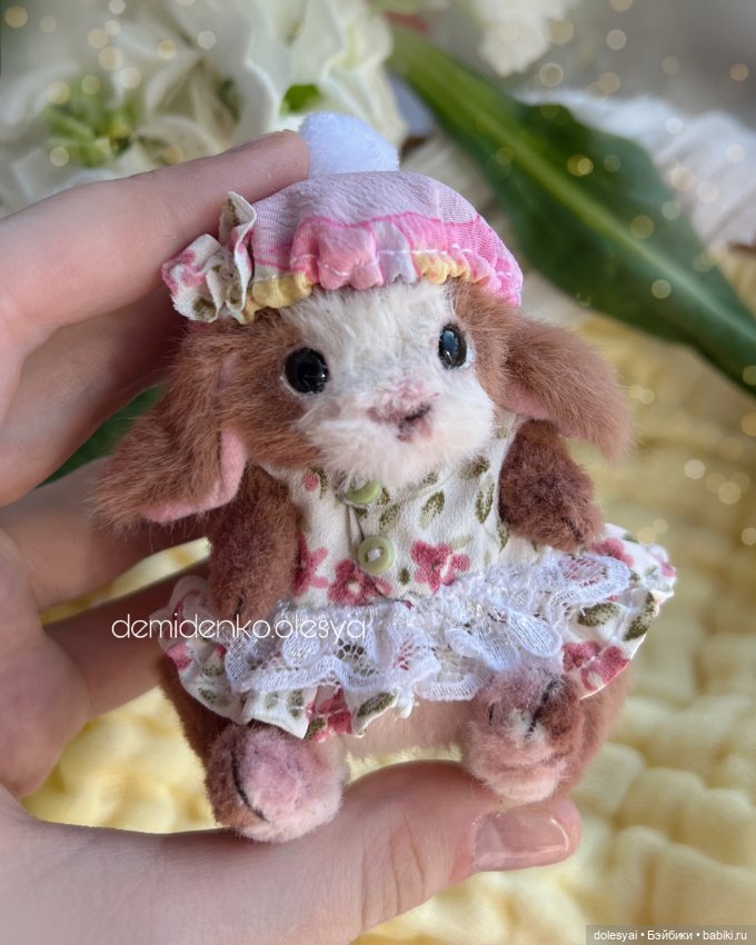 Тедди кролик Зури 🌸✨ — Авторские мишки Тедди и друзья: фото