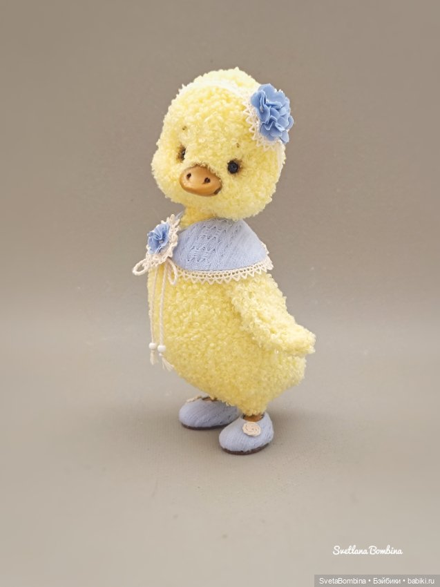 🐥Пасхальный цыплёнок 🐥 — Игрушки в смешанной технике (мех и глина): Арт (фото 9)