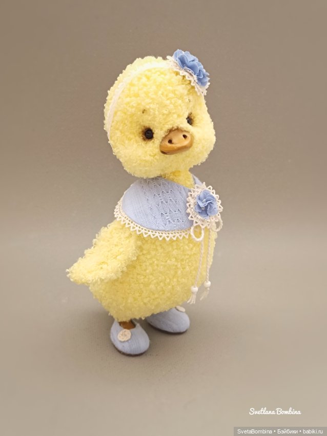 🐥Пасхальный цыплёнок 🐥 — Игрушки в смешанной технике (мех и глина): Арт (фото 5)