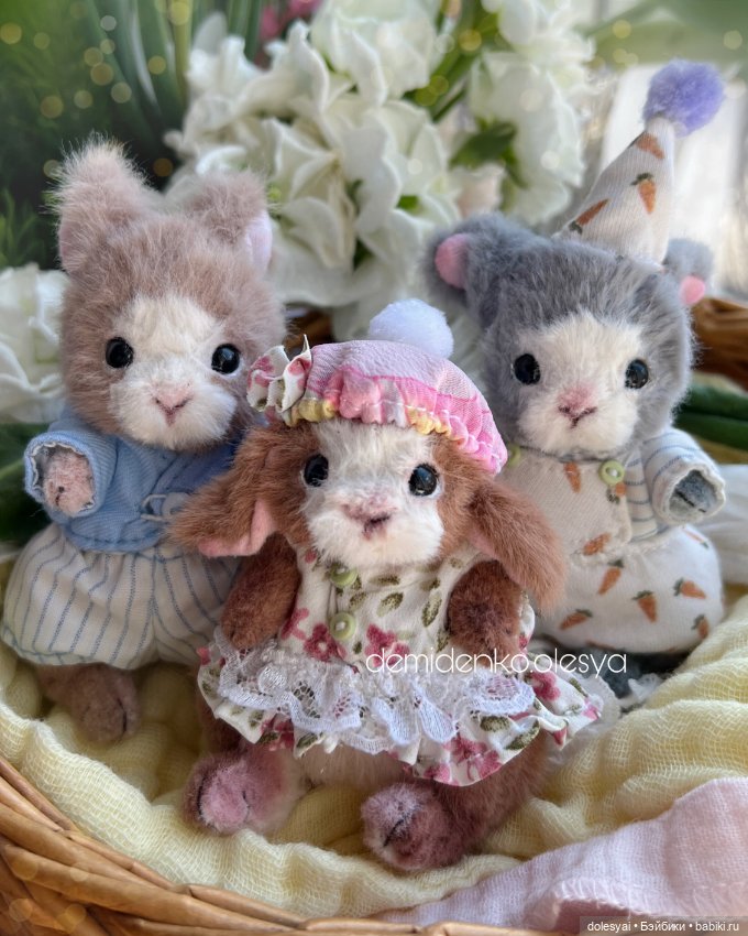Тедди кролик Зури 🌸✨ — Авторские мишки Тедди и друзья: фото (фото 5)