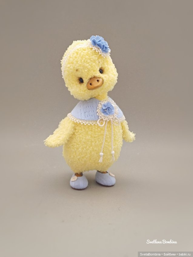 🐥Пасхальный цыплёнок 🐥 — Игрушки в смешанной технике (мех и глина): Арт