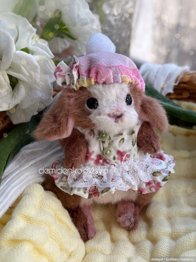 Тедди кролик Зури 🌸✨ — Авторские мишки Тедди и друзья: фото (фото 3)