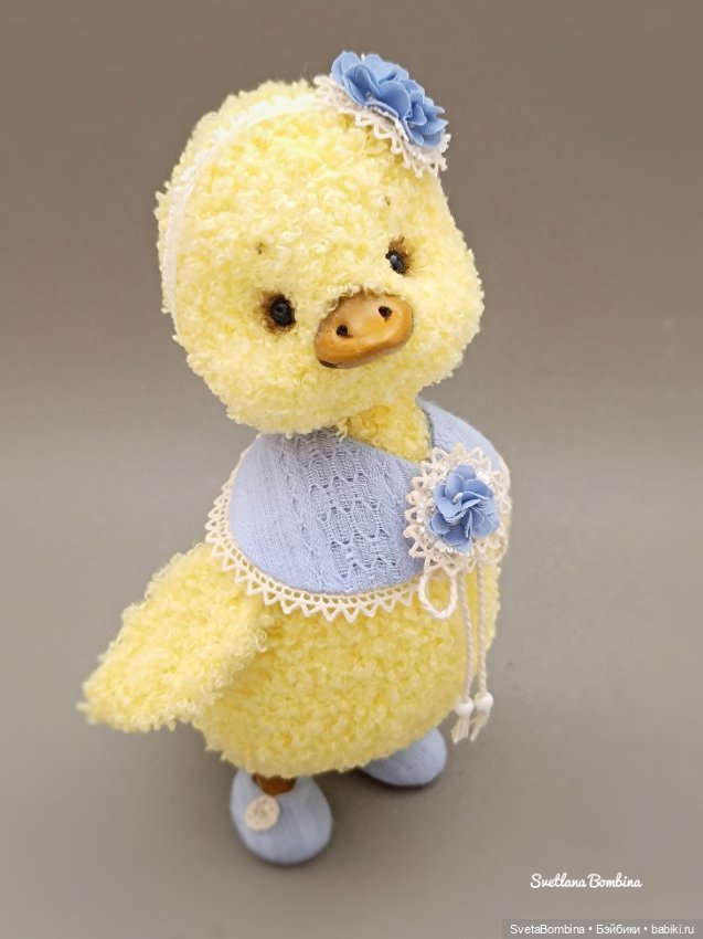 🐥Пасхальный цыплёнок 🐥 — Игрушки в смешанной технике (мех и глина): Арт (фото 10)