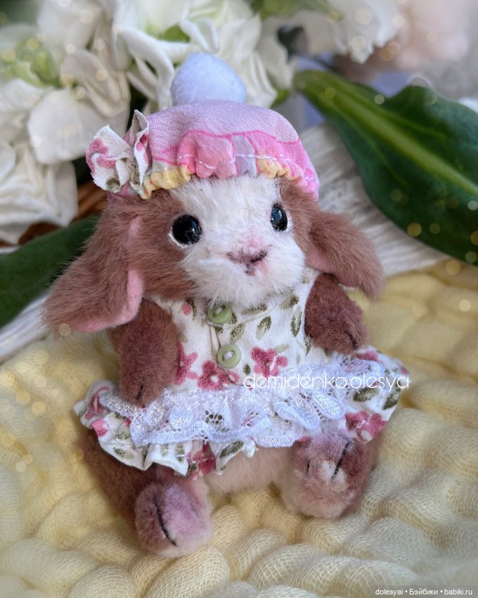 Тедди кролик Зури 🌸✨ — Авторские мишки Тедди и друзья: фото (фото 2)