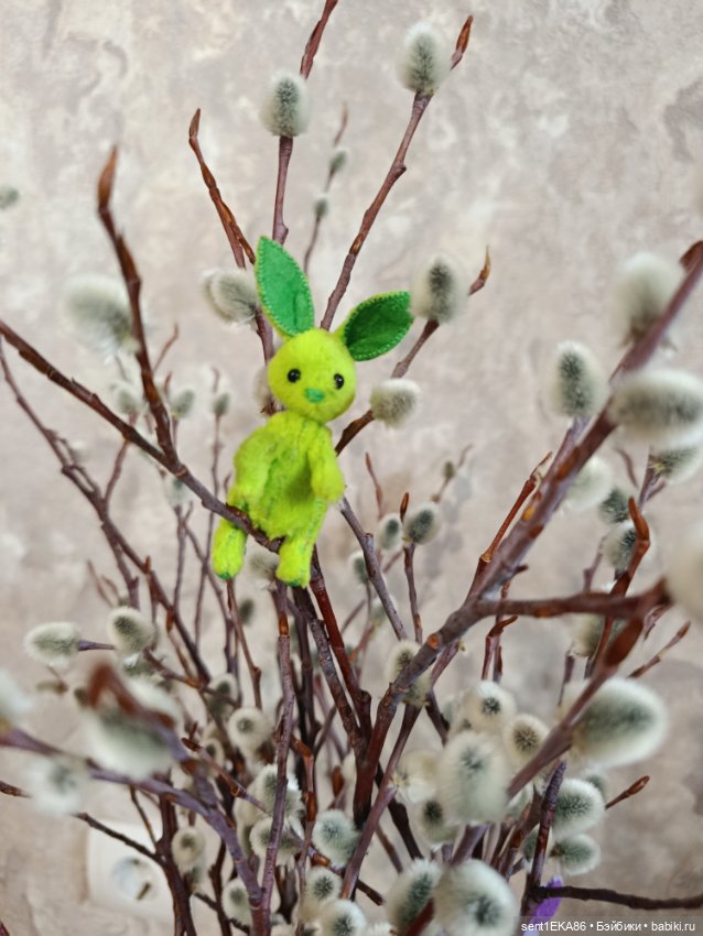 Вербное Воскресенье — Текстильные игрушки и примитивы: кофейные (фото 2)