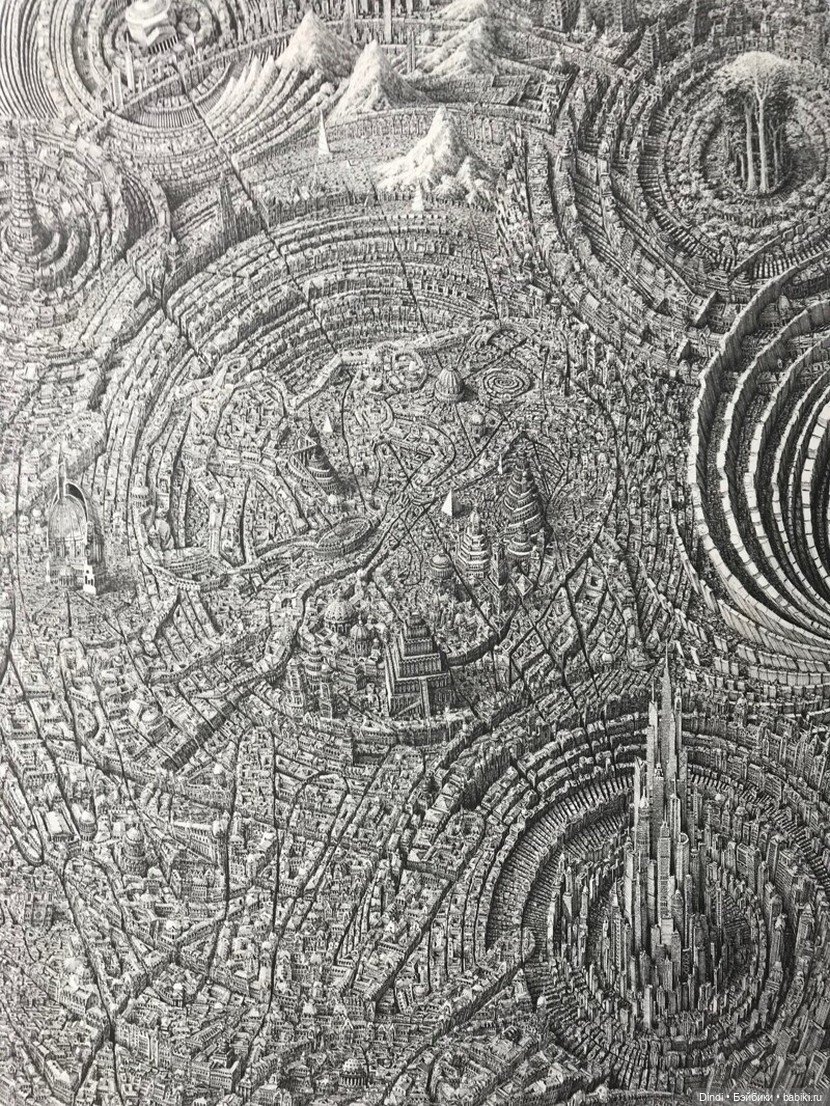 Магия одной линии: Невероятные мегаполисы Бена Сэка (Ben Sack) (фото 4)