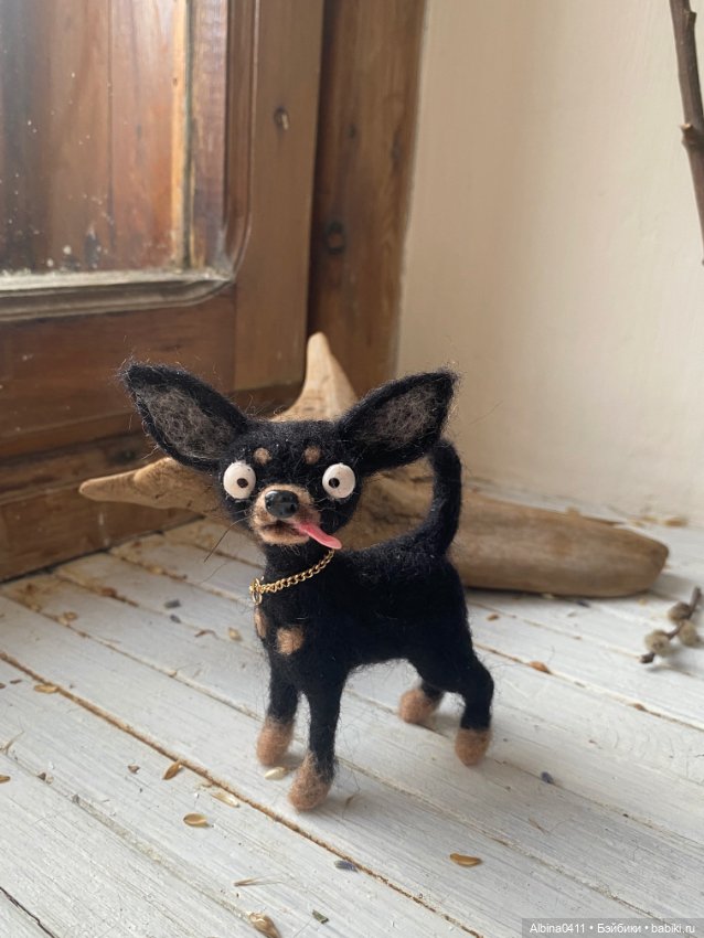 Собака-друг человека — Валяные игрушки из шерсти: сухое валяние (фото 2)