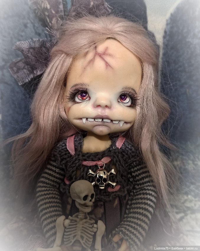 И снова вампирочка — Лепка авторских кукол: полимерная глина (фото 3)