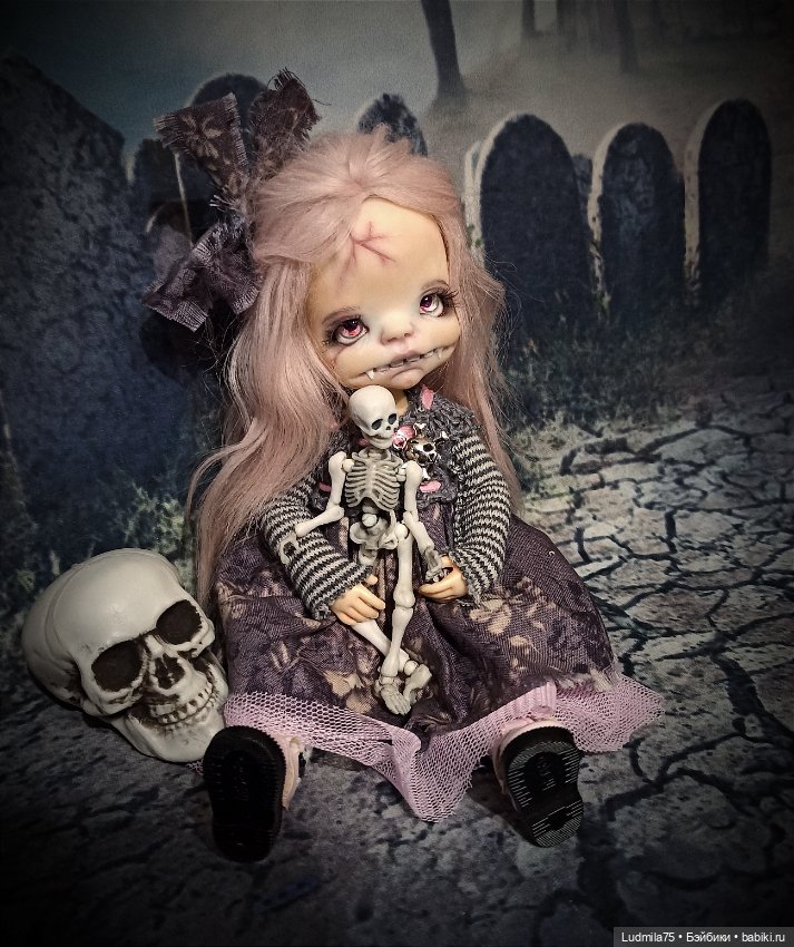 И снова вампирочка — Лепка авторских кукол: полимерная глина