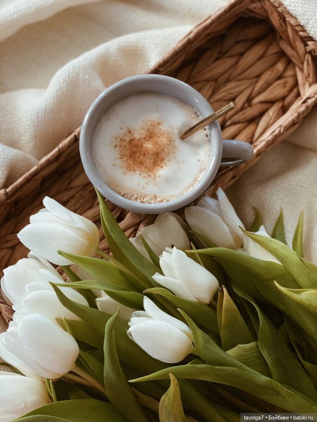 Тюльпаны, кофе - цвет апреля (фото 6)