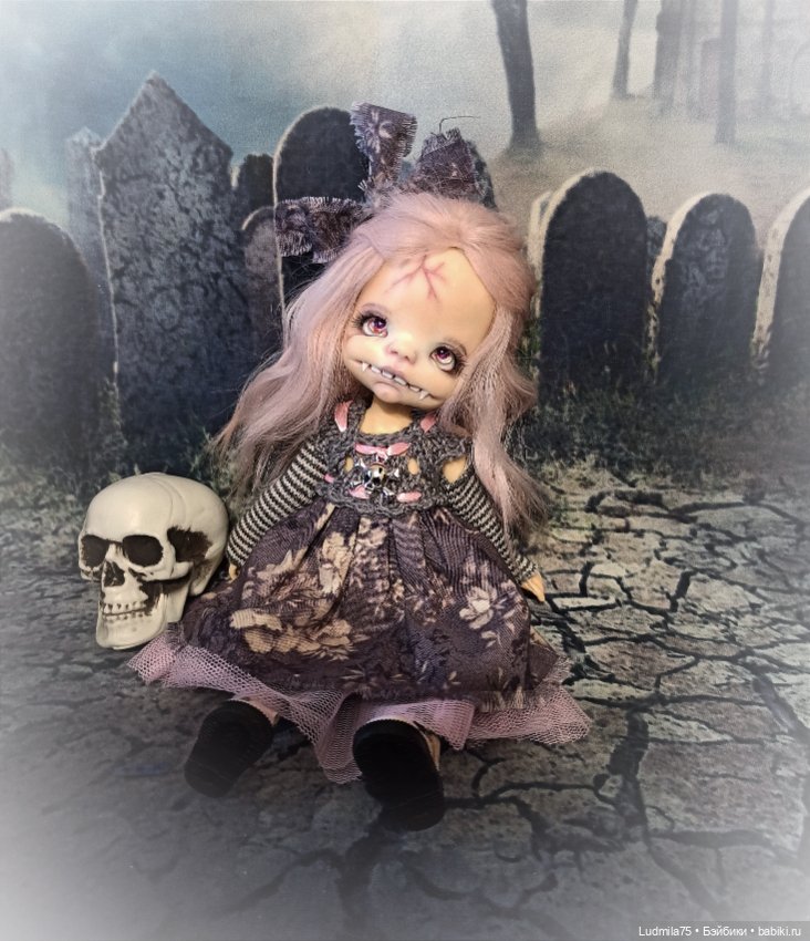 И снова вампирочка — Лепка авторских кукол: полимерная глина (фото 9)