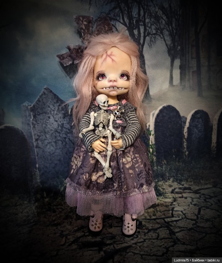 И снова вампирочка — Лепка авторских кукол: полимерная глина