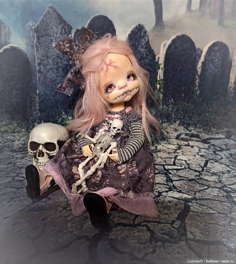 И снова вампирочка — Лепка авторских кукол: полимерная глина