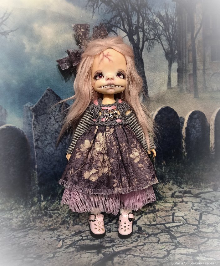И снова вампирочка — Лепка авторских кукол: полимерная глина