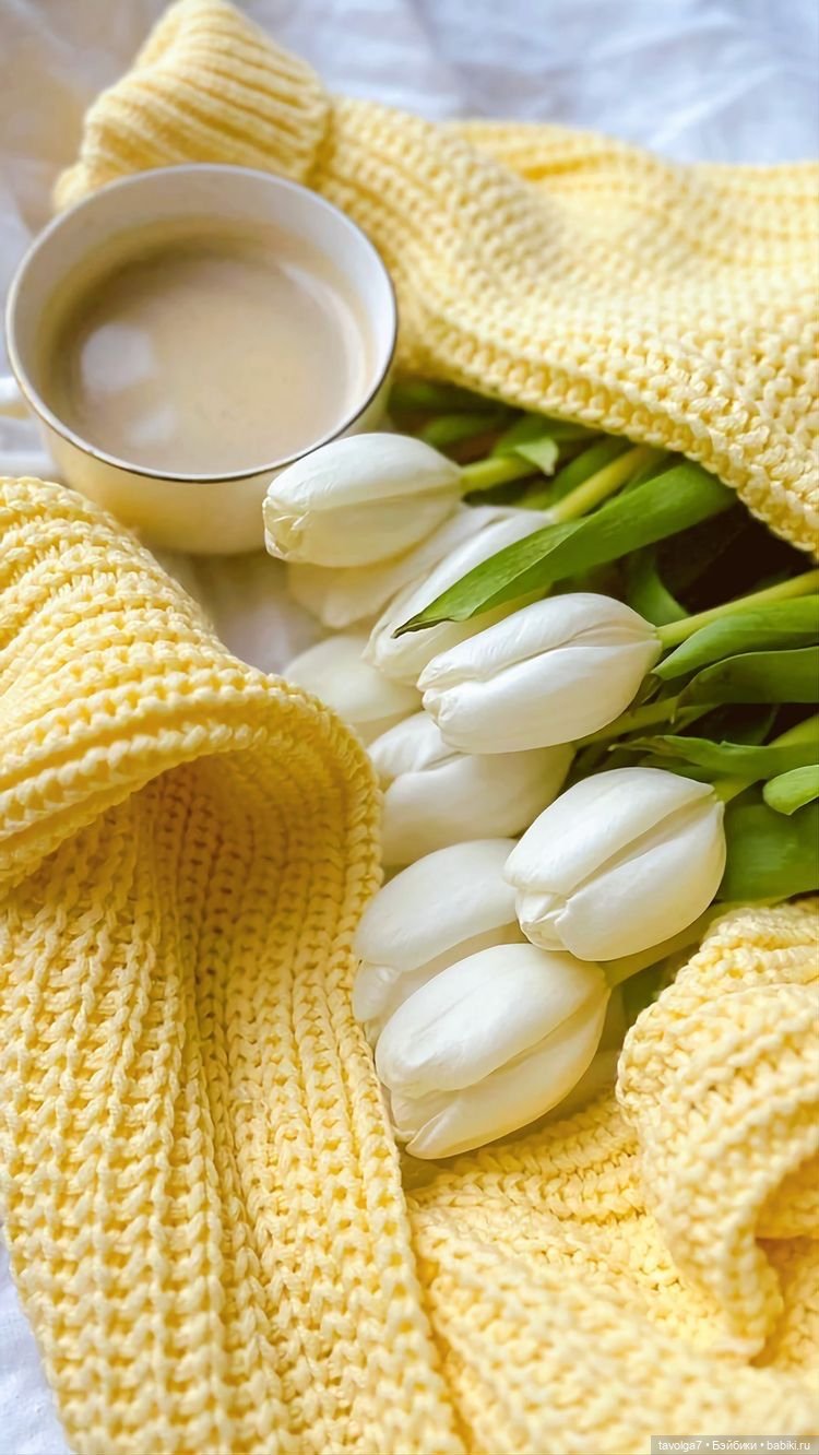 Тюльпаны, кофе - цвет апреля (фото 8)