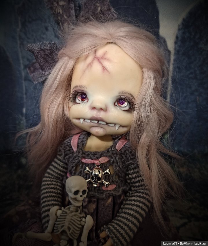 И снова вампирочка — Лепка авторских кукол: полимерная глина (фото 2)