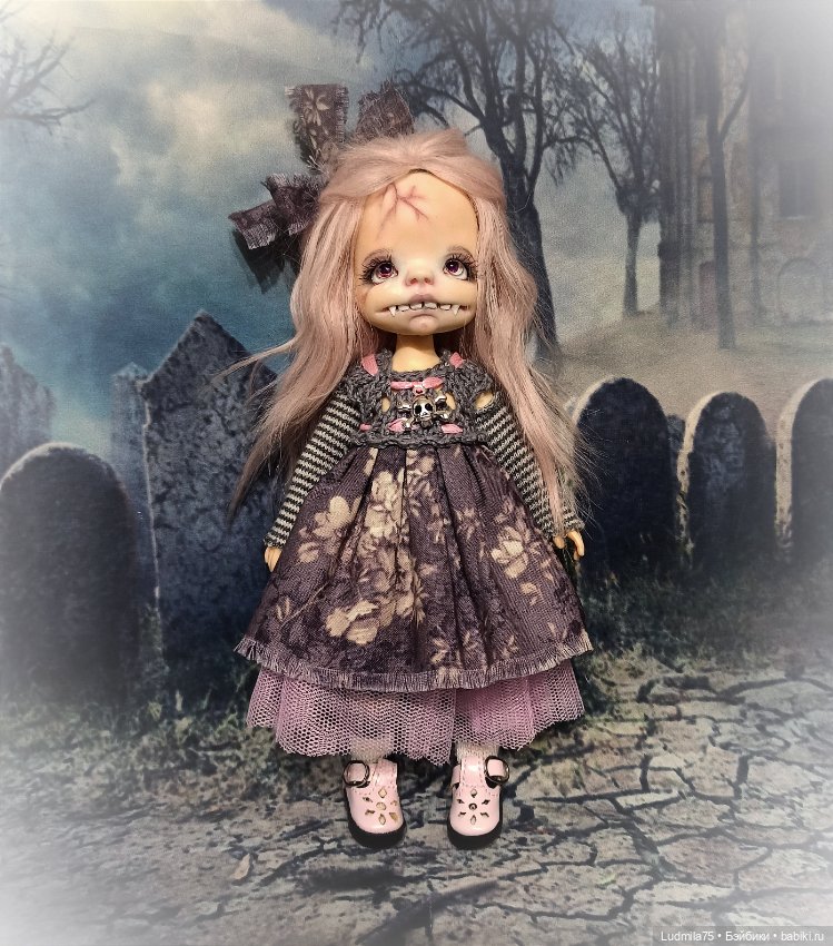 И снова вампирочка — Лепка авторских кукол: полимерная глина
