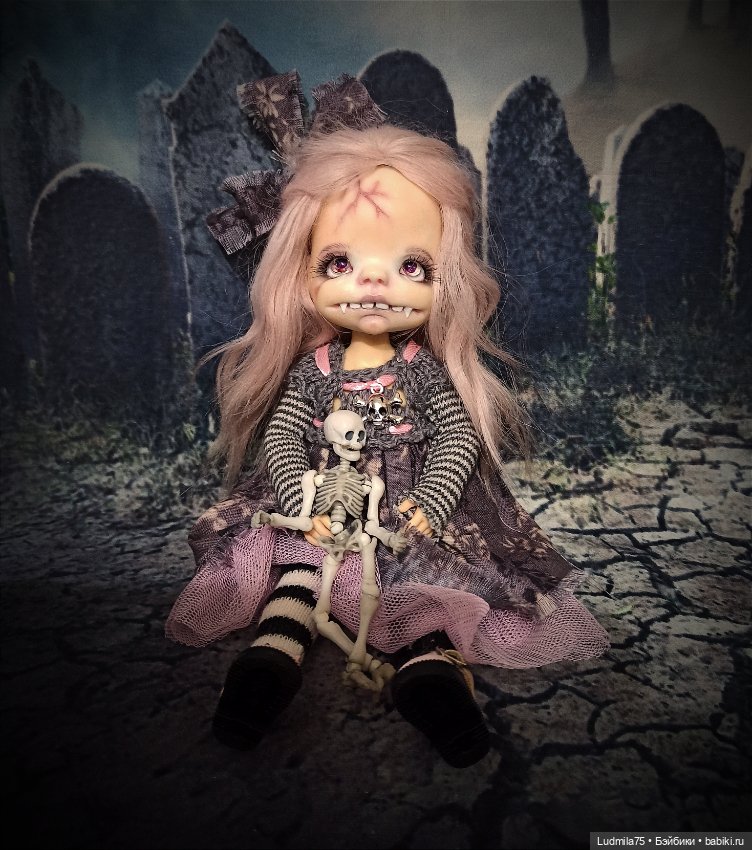 И снова вампирочка — Лепка авторских кукол: полимерная глина