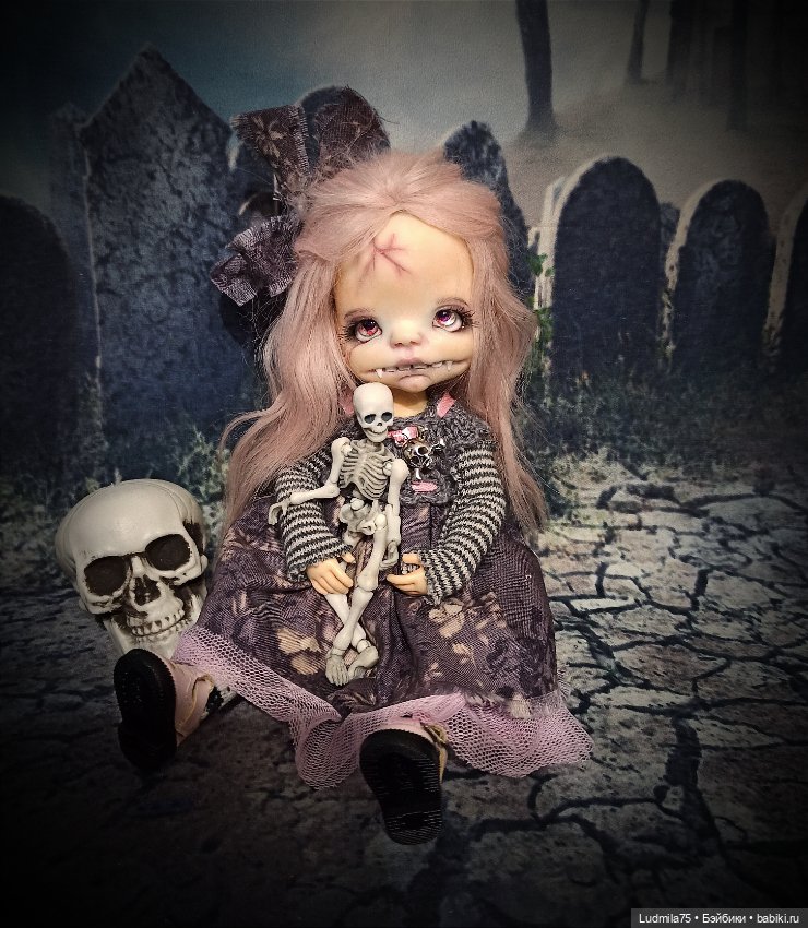И снова вампирочка — Лепка авторских кукол: полимерная глина