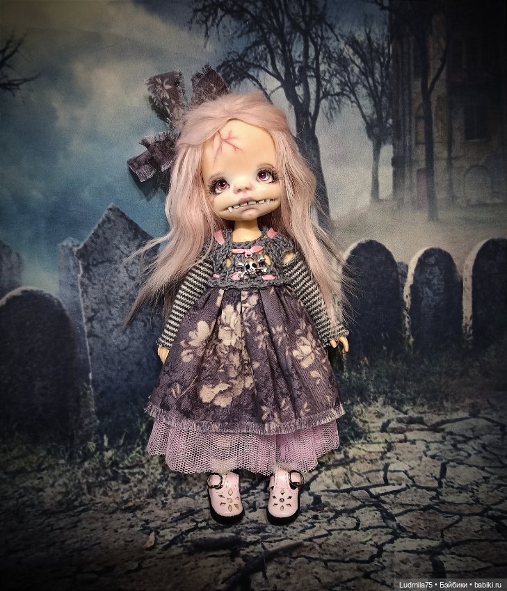 И снова вампирочка — Лепка авторских кукол: полимерная глина