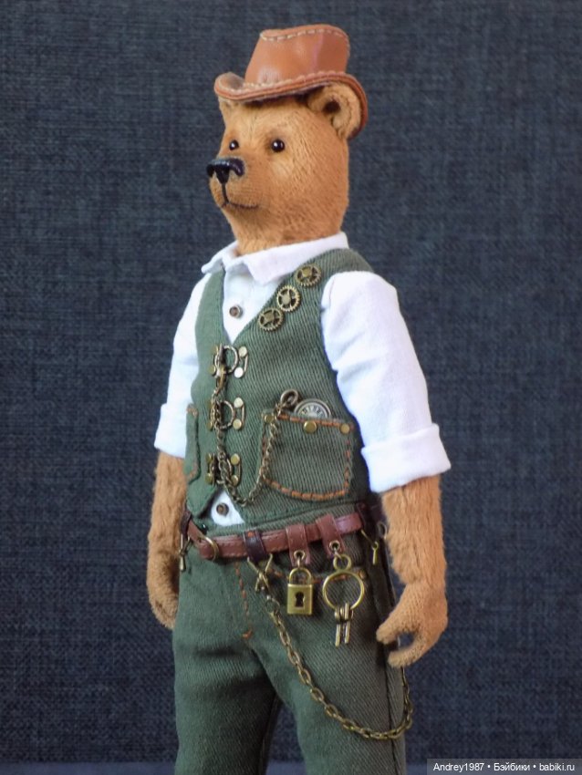 Мишка Тедди Альфред - Стимпанк Джентльмен (фото 7)