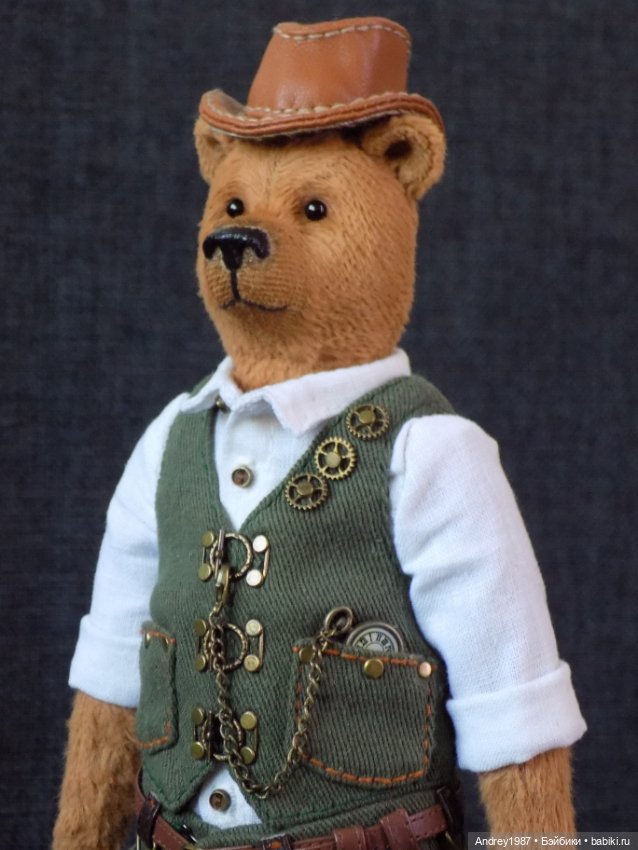 Мишка Тедди Альфред - Стимпанк Джентльмен (фото 8)