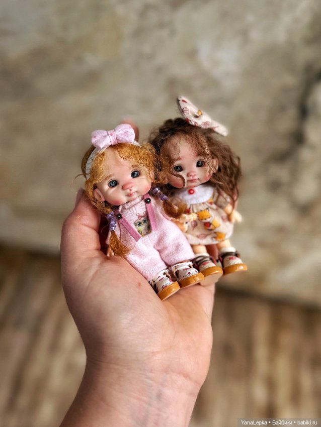 Микро куколки 😍 — Авторские миниатюрные куклы: лепка (фото 2)