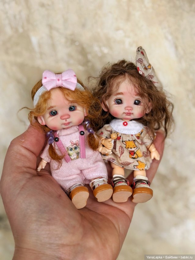 Микро куколки 😍 — Авторские миниатюрные куклы: лепка
