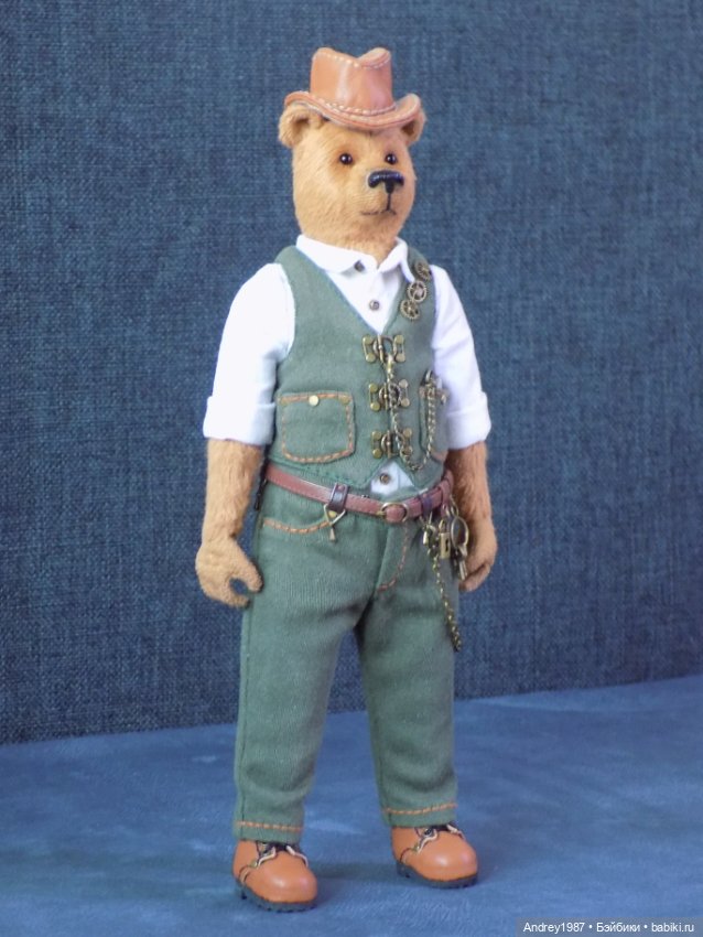 Мишка Тедди Альфред - Стимпанк Джентльмен (фото 4)