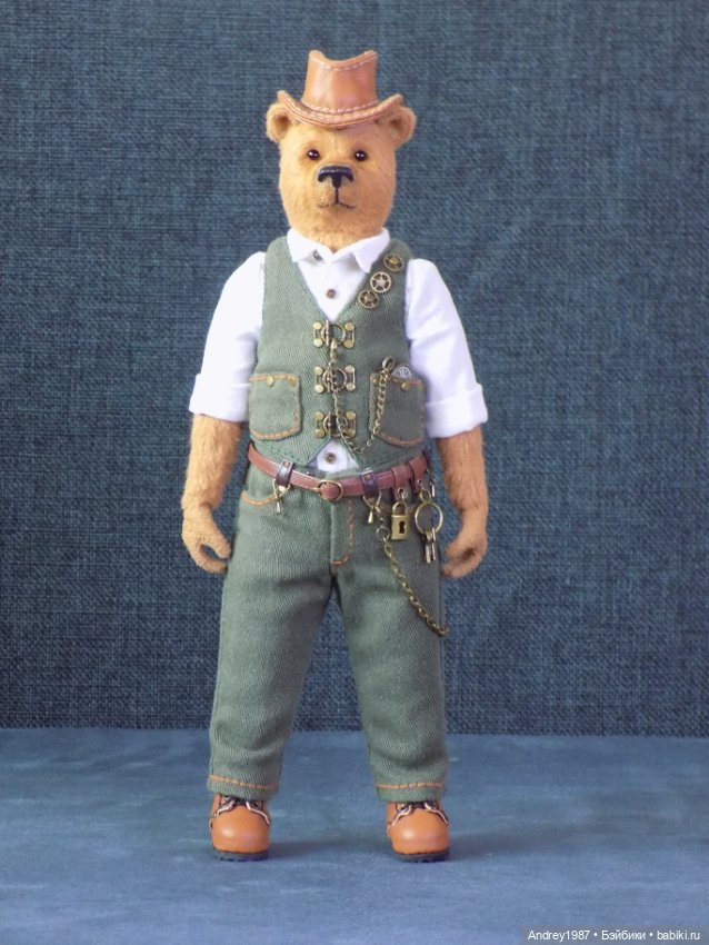 Мишка Тедди Альфред - Стимпанк Джентльмен (фото 3)