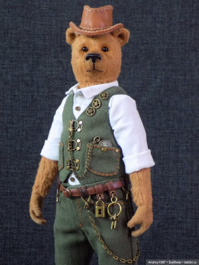 Мишка Тедди Альфред - Стимпанк Джентльмен (фото 9)