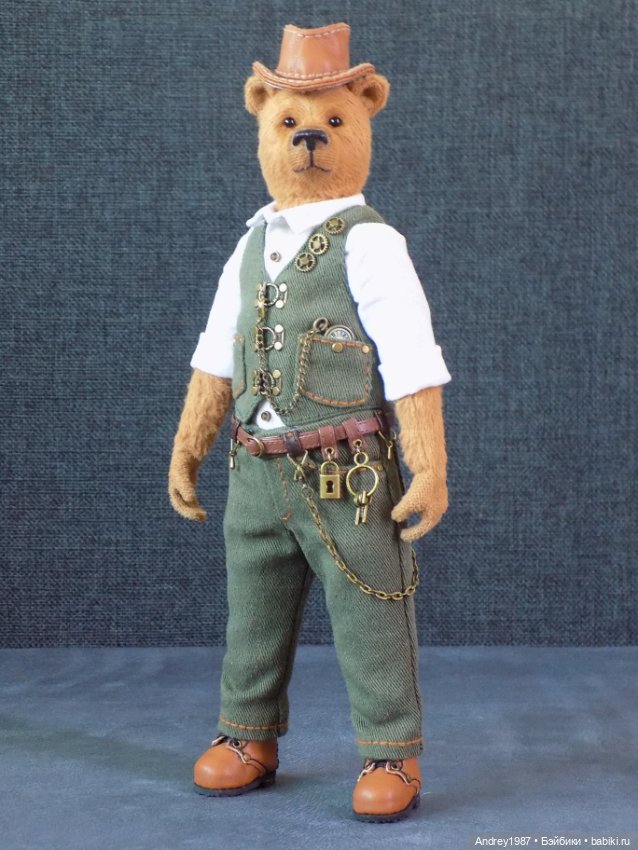 Мишка Тедди Альфред - Стимпанк Джентльмен (фото 2)