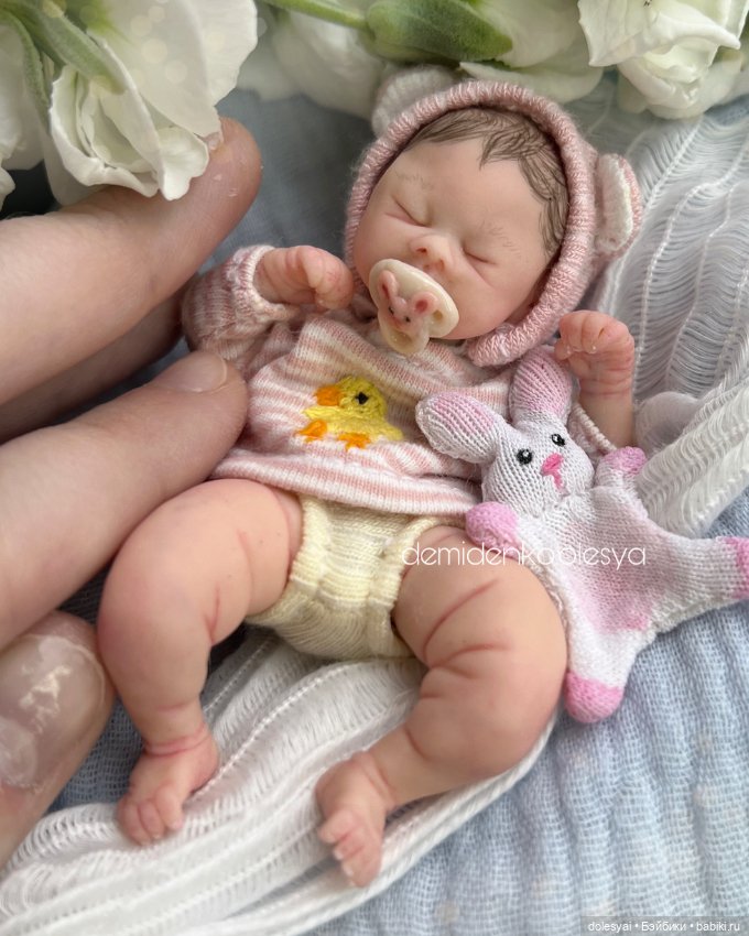 Миниатюрная кукла младенец Сумайя 💞 (фото 5)