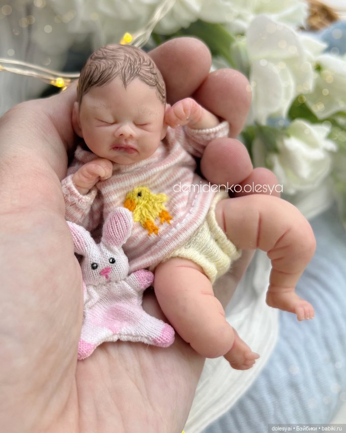 Миниатюрная кукла младенец Сумайя 💞 (фото 3)