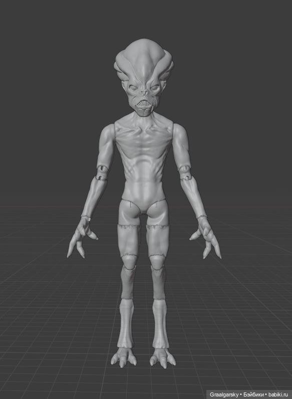 3Д-БЖД и инопланетянин — 3D