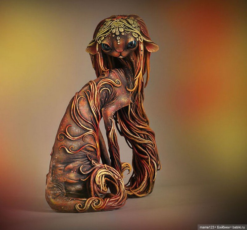 Создательница Кошачьей Расы: Мир фэнтези-скульптур Виктории Сердюковой (Sevillsia)