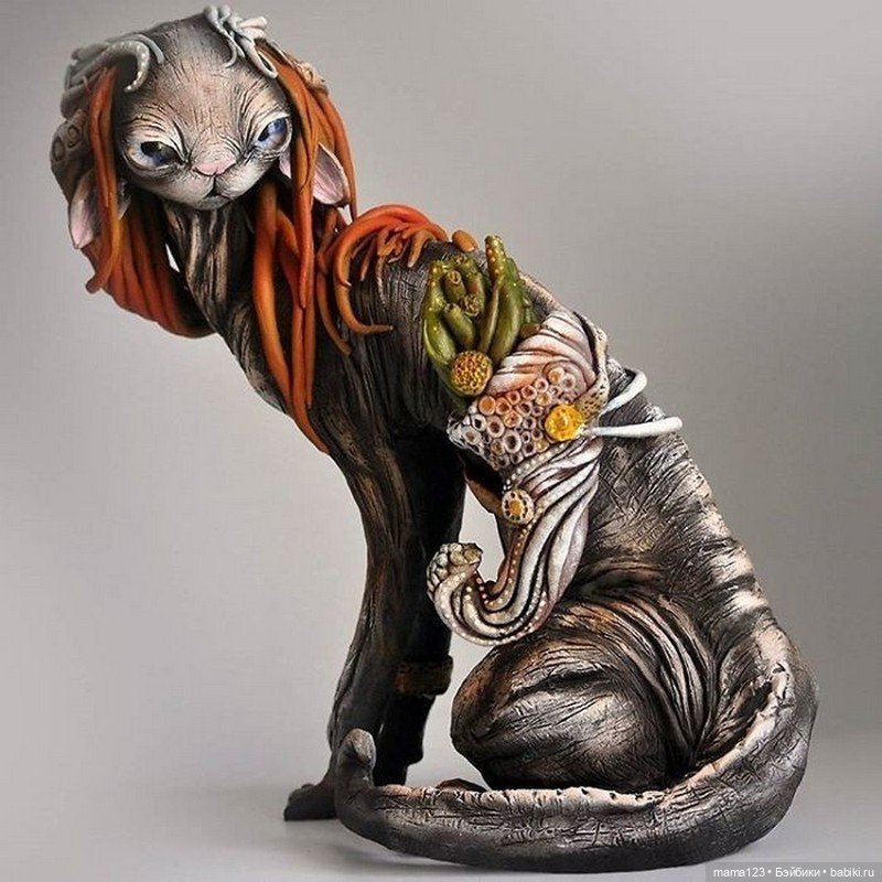 Создательница Кошачьей Расы: Мир фэнтези-скульптур Виктории Сердюковой (Sevillsia) (фото 9)