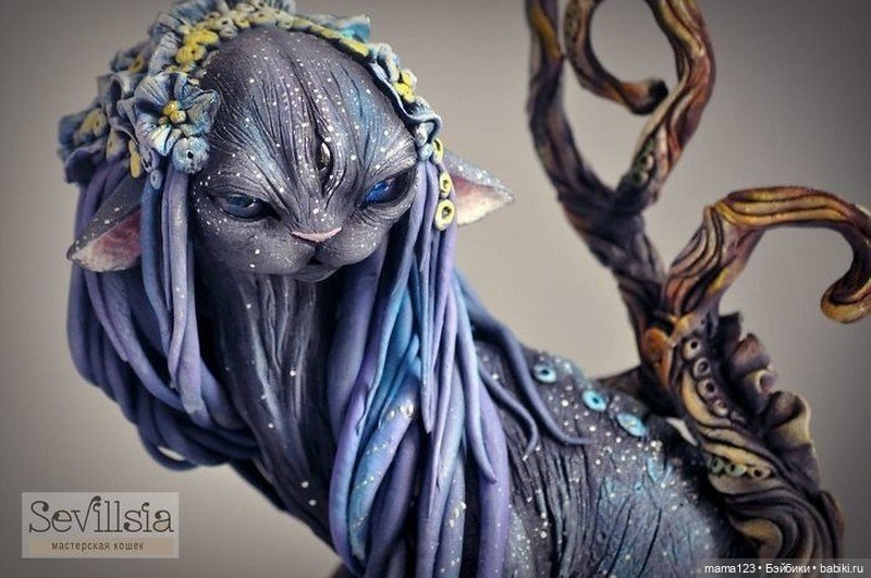 Создательница Кошачьей Расы: Мир фэнтези-скульптур Виктории Сердюковой (Sevillsia) (фото 4)