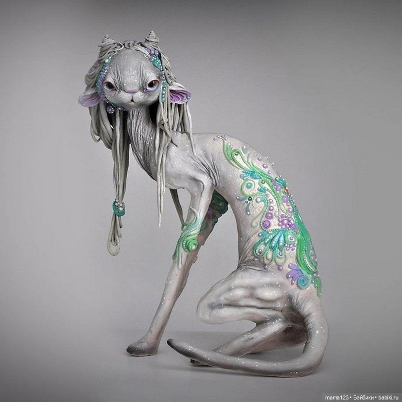 Создательница Кошачьей Расы: Мир фэнтези-скульптур Виктории Сердюковой (Sevillsia) (фото 10)
