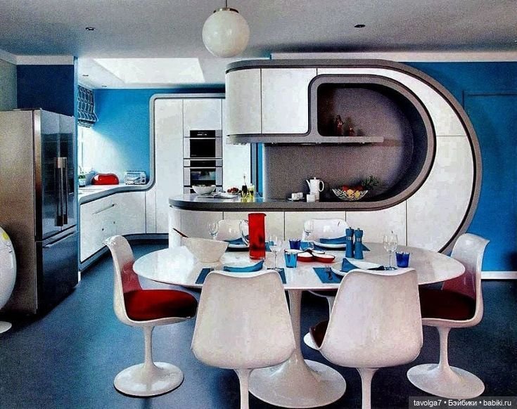 Космические мода и интерьеры 1960х
