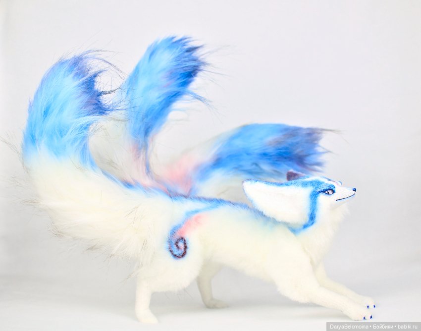 Еще одна кицунэ — Игрушки в смешанной технике (мех и глина): Арт (фото 5)